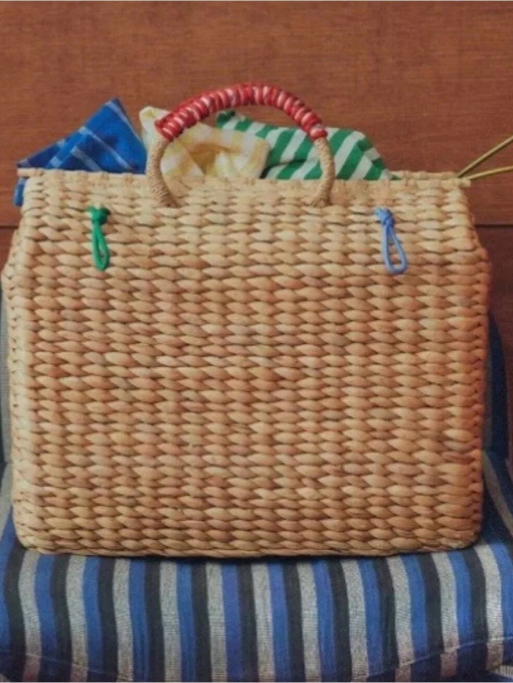 NWT Rosie Assoulin X Target Woven Weekender Natural Tote Handbag
